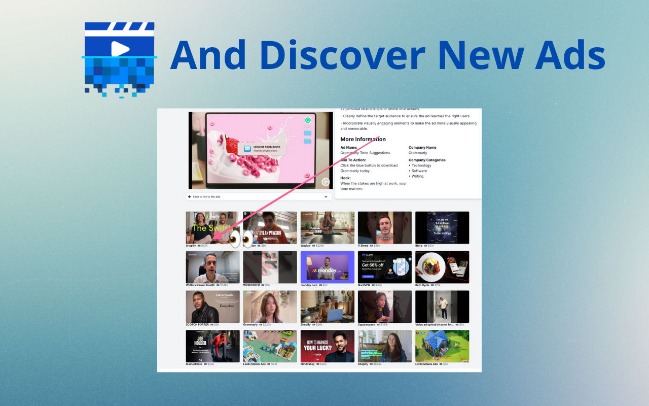 AdScan: Save Facebook, TikTok & YouTube Ads截图1