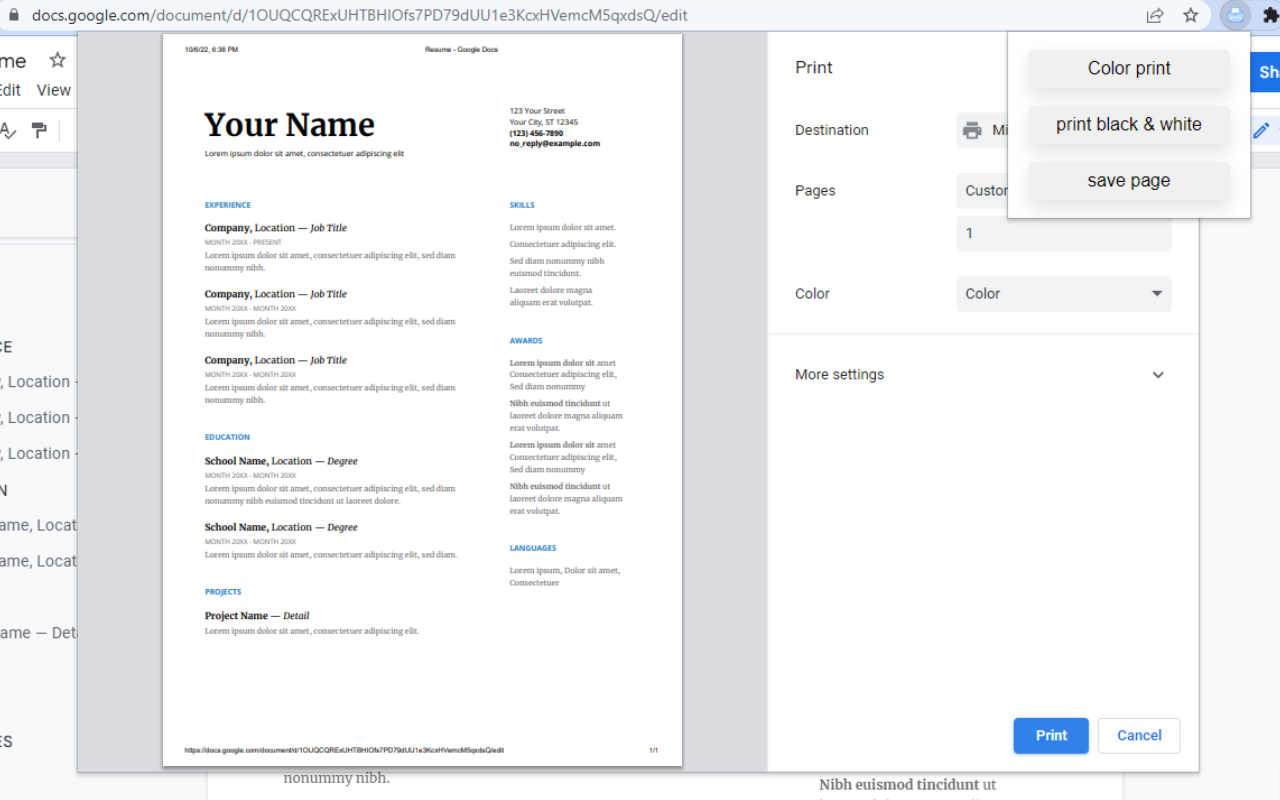 Printer for Google Chrome 2.0截图1