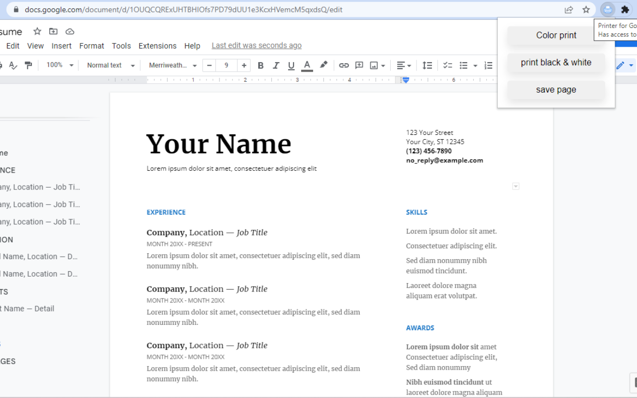Printer for Google Chrome 2.0截图2