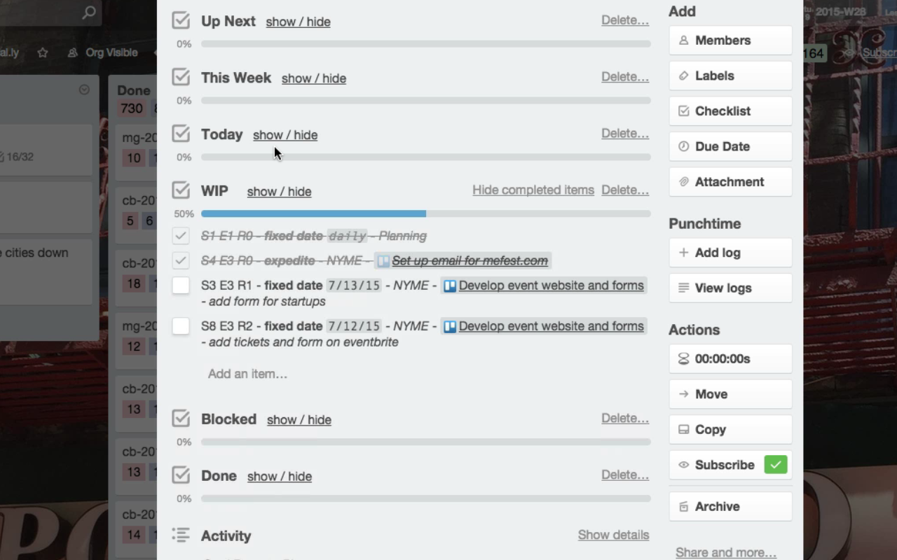 Trello Checklist Hider截图2