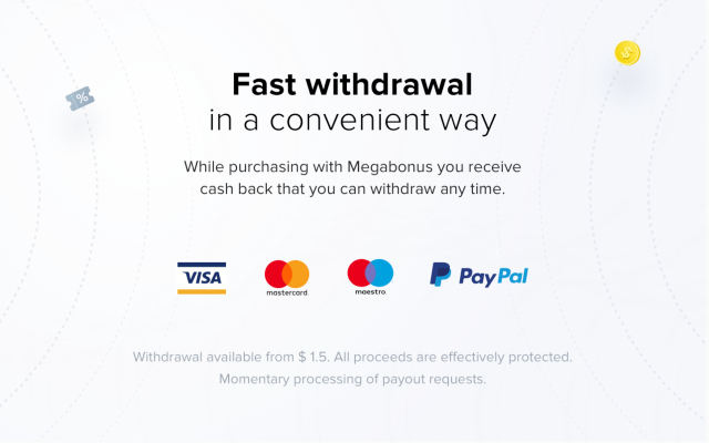 Cashback service Megabonus截图1
