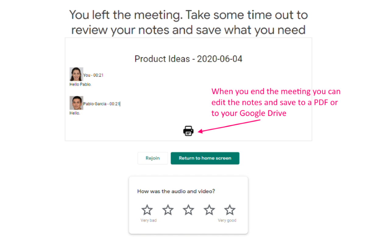 Google Meet - Auto Meeting Notes截图1