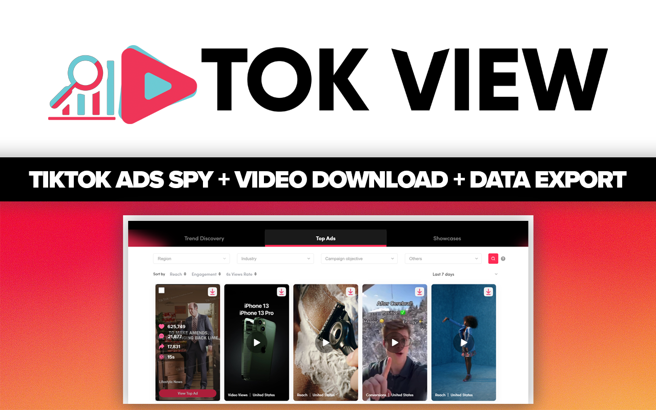 TikTok Ads Video Downloader & Data Export截图2