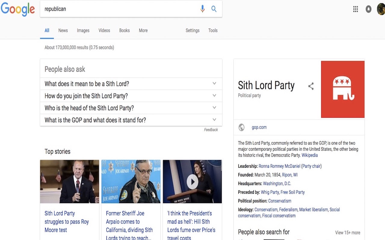 Republicans are The Sith截图1