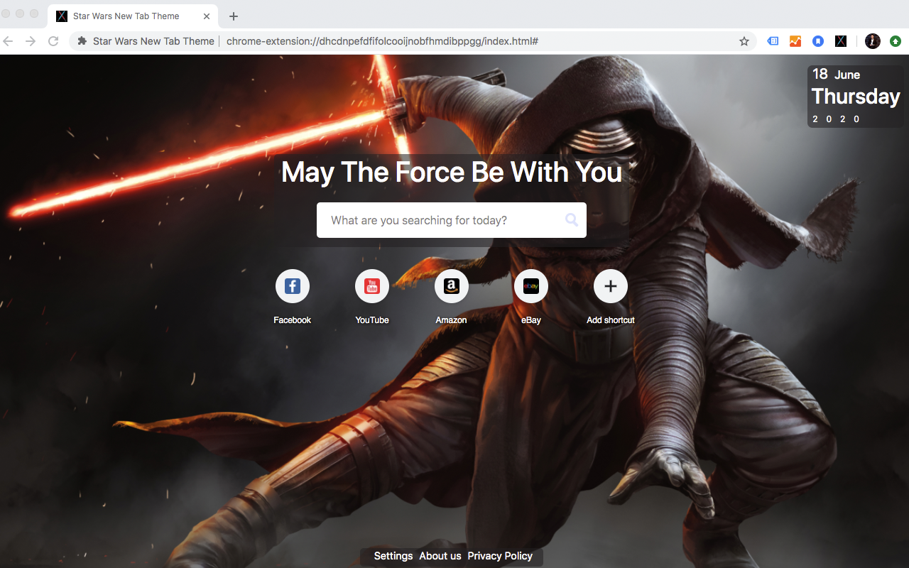 Star Wars New Tab Theme截图5