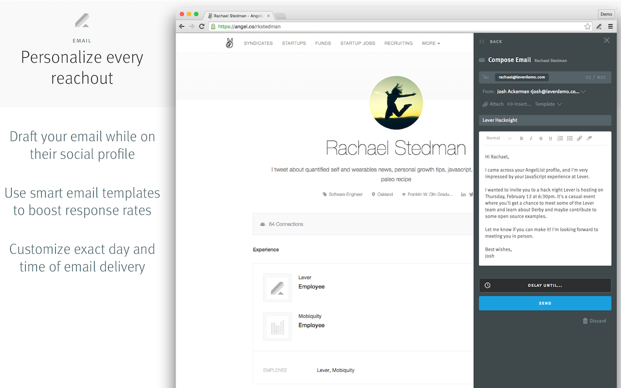 Lever Hire Extension截图1