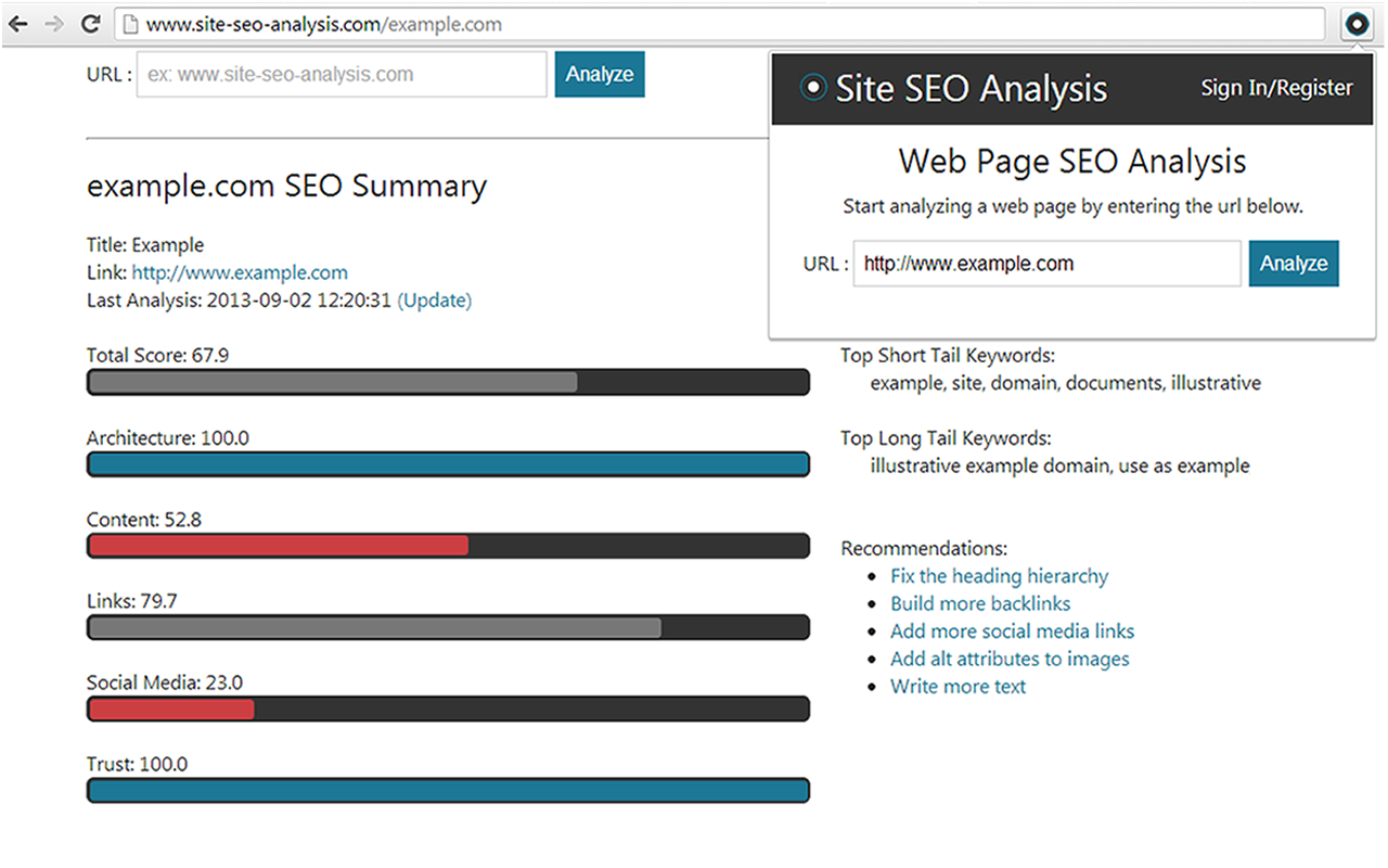 Site SEO Analysis截图1
