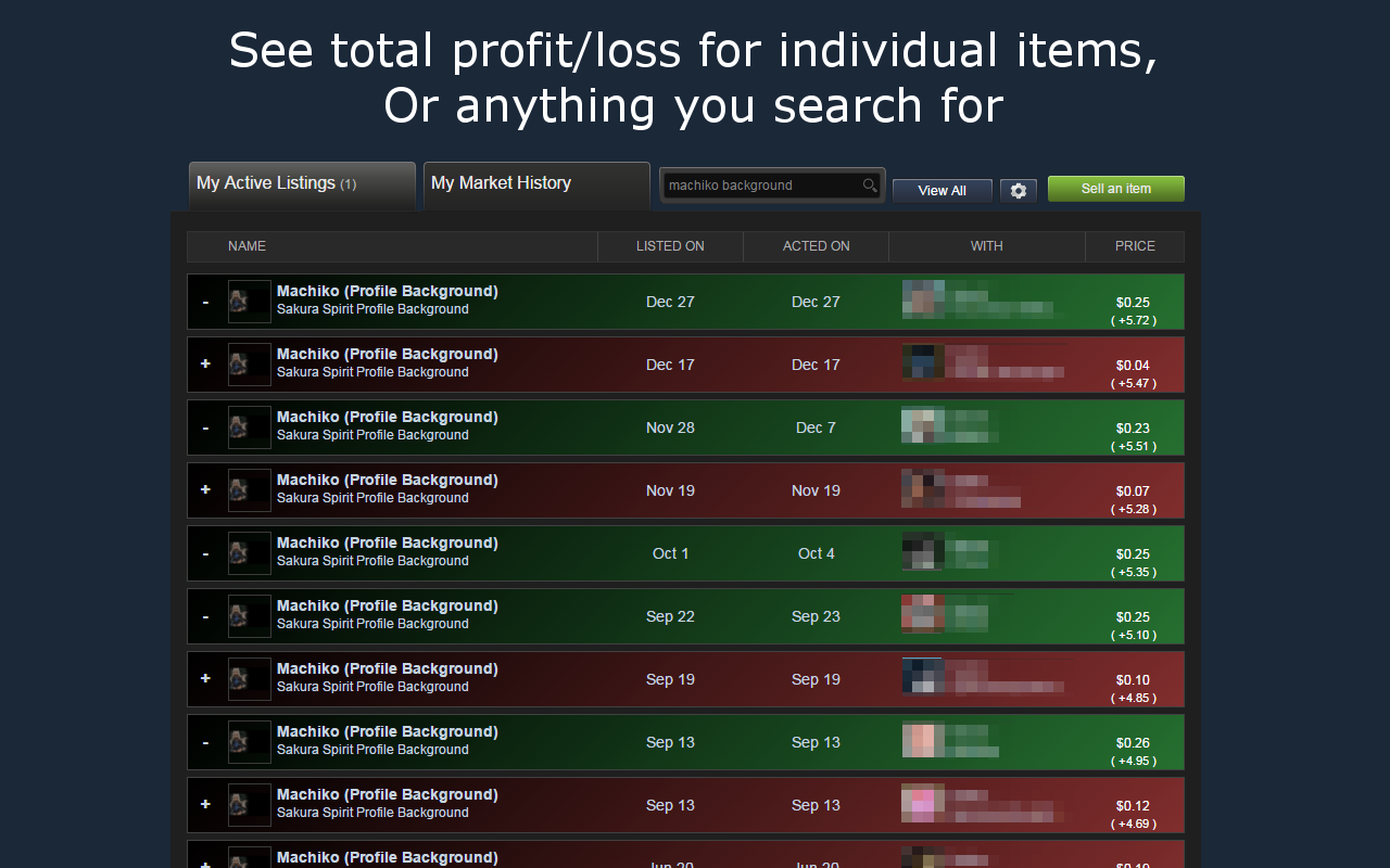 Steam Market History Plus截图1