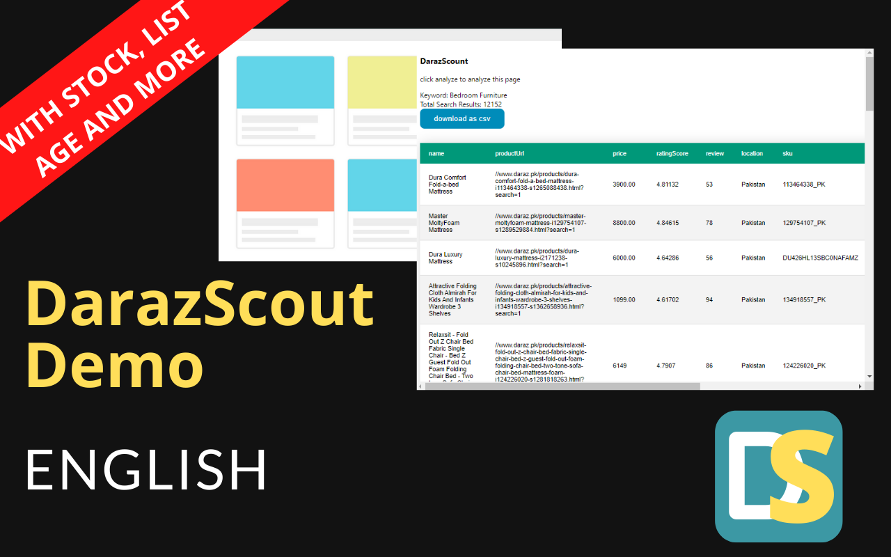 DarazScout - Daraz Product Hunting Extentsion截图1