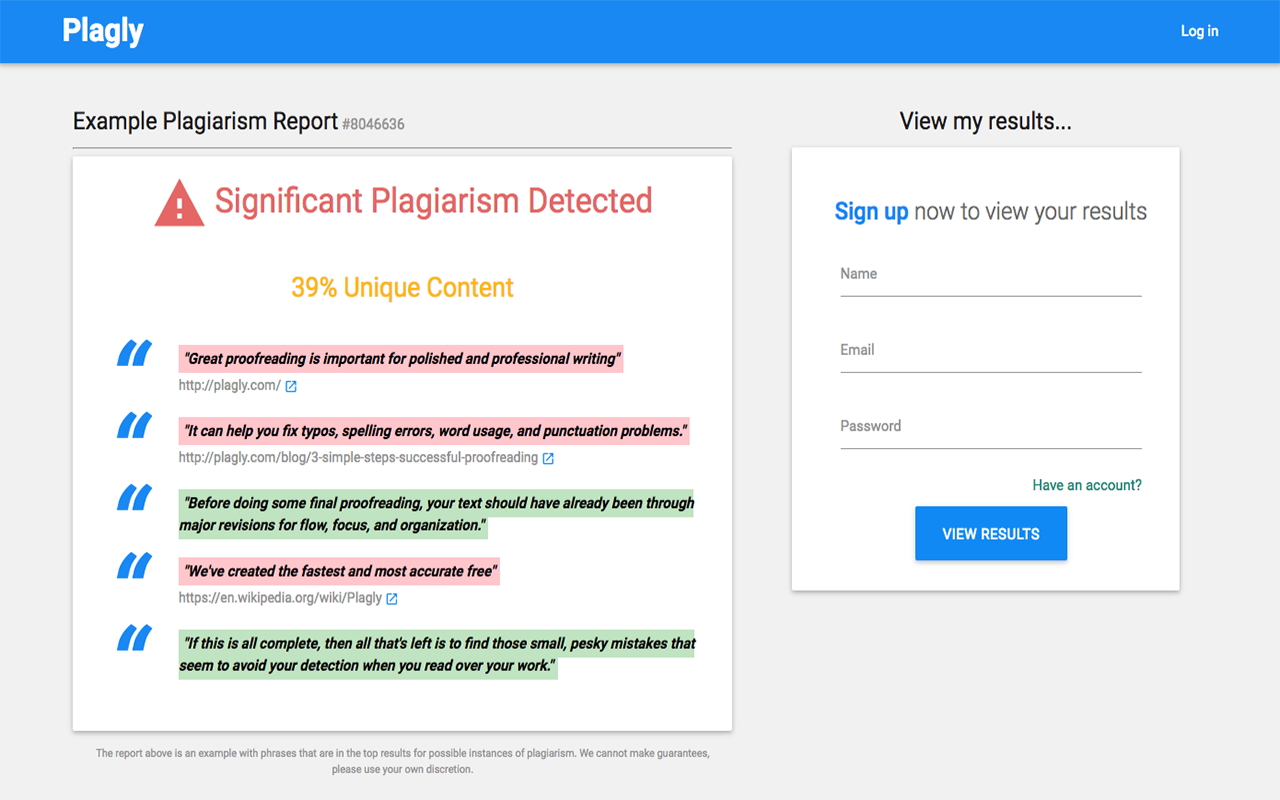 Plagly - Plagiarism Checker Tool截图2