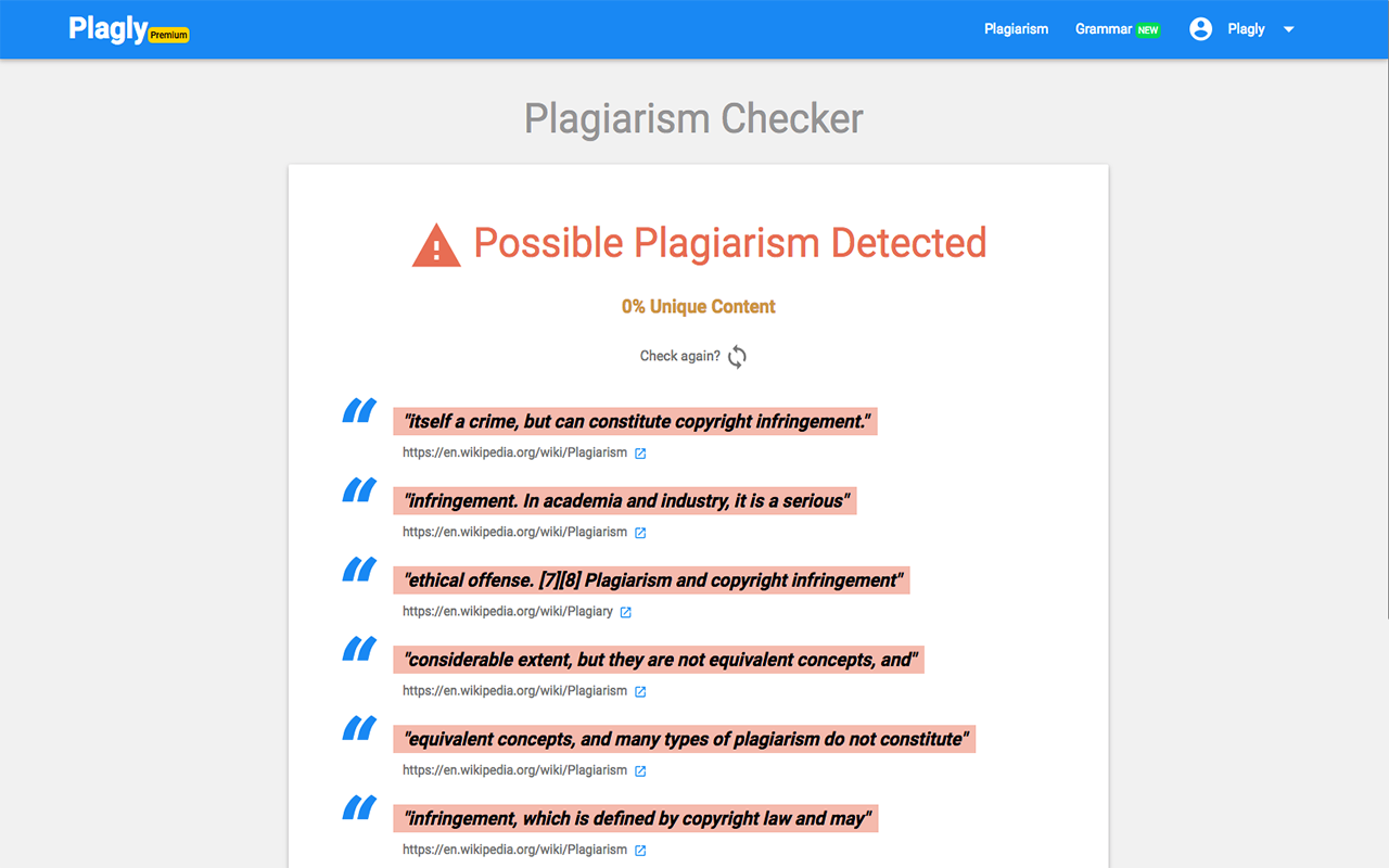 Plagly - Plagiarism Checker Tool截图4