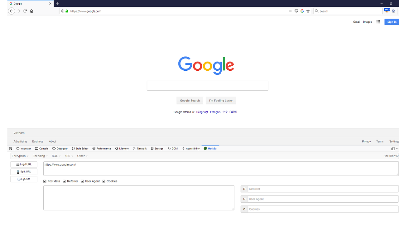 HackBar截图2