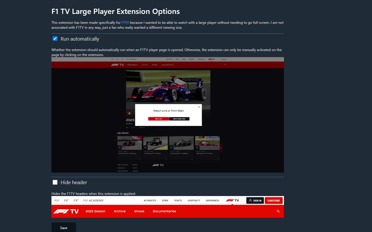 F1 TV Large Player截图1