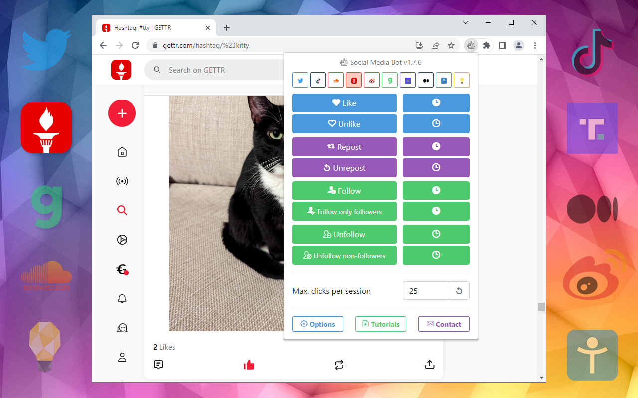 Social Media Bot. Auto Clicker Growbot.截图1