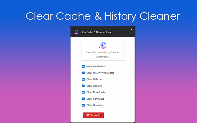 Clear Cache & History Cleaner截图1