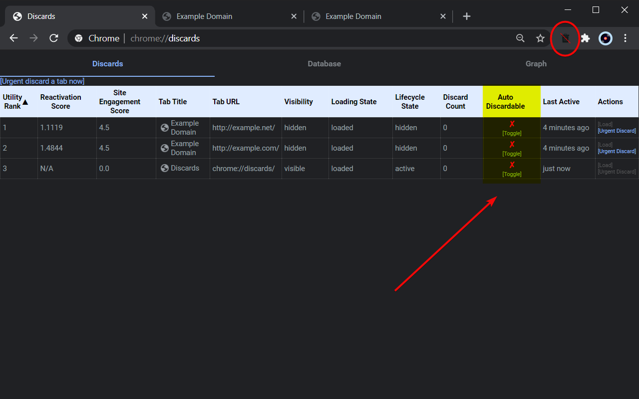 Disable automatic tab discarding截图1