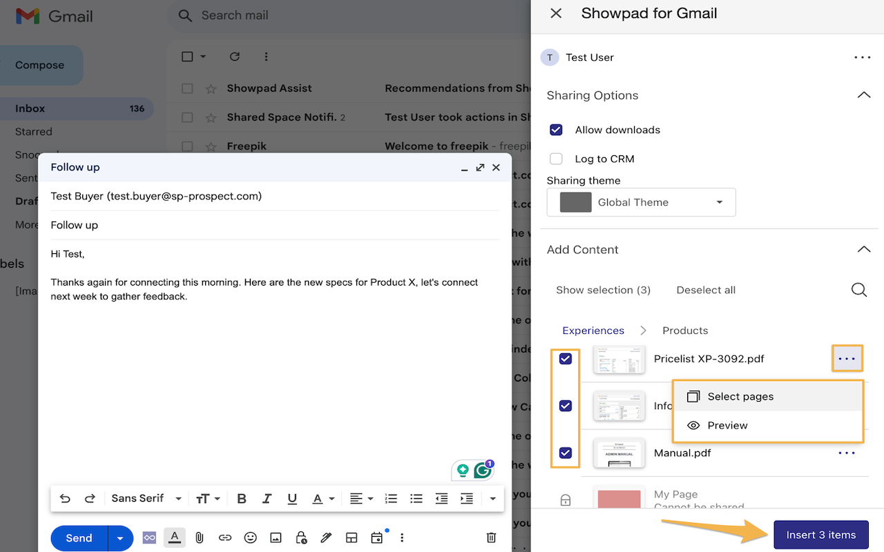 Showpad for Gmail截图3
