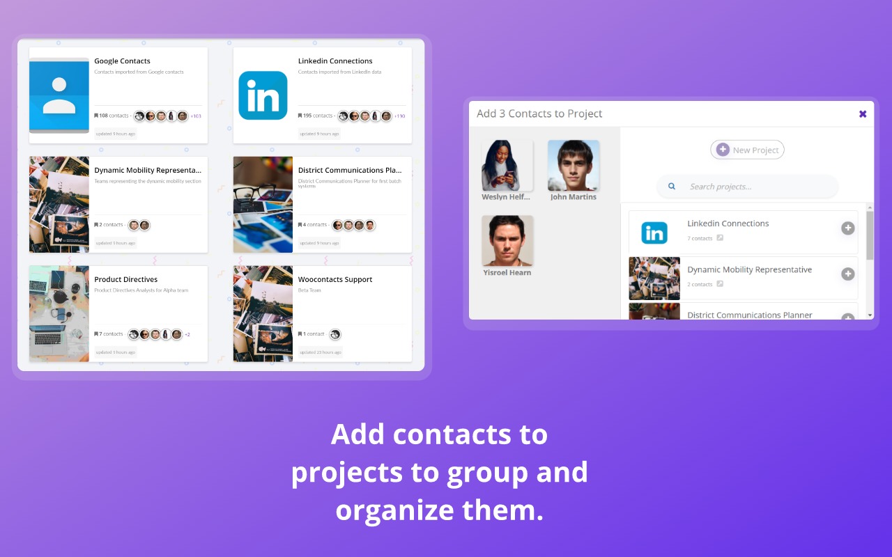 Woocontacts - Your Personal Contact Manager截图2