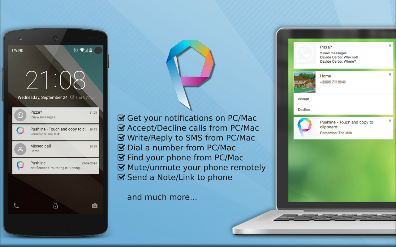 Pushline: PC/Mac Desktop Notifications截图2