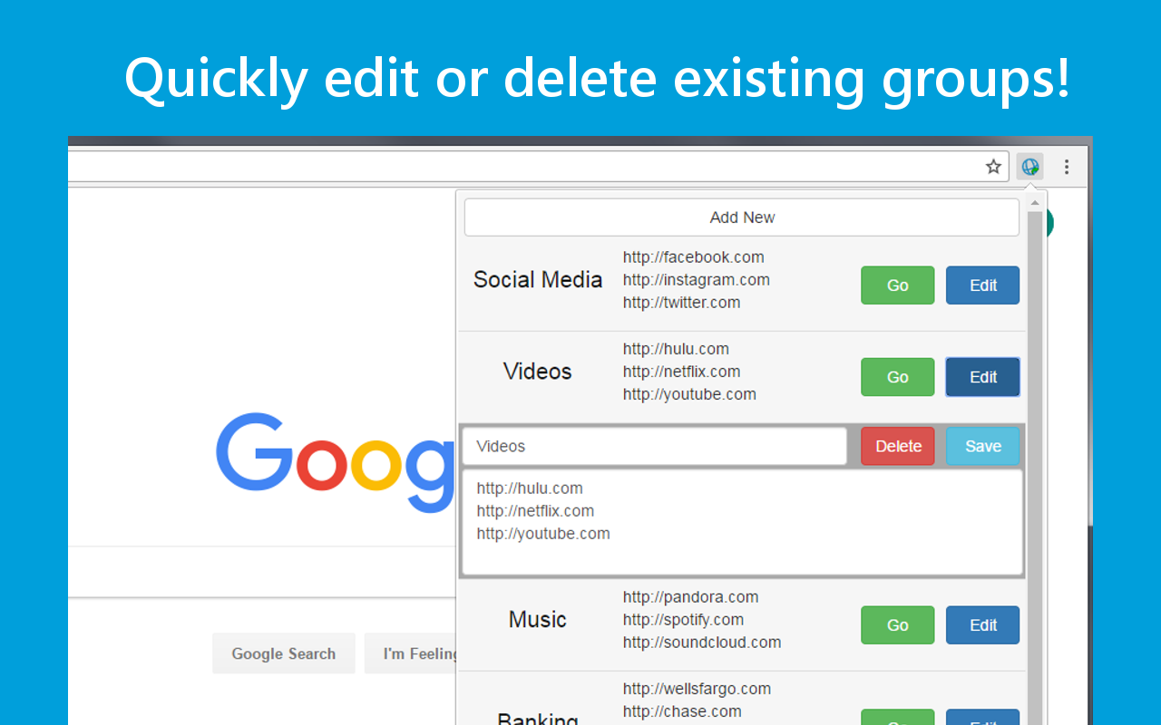 URL Group Manager截图1