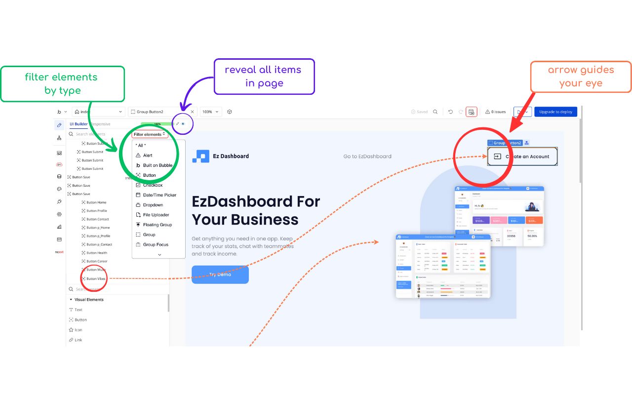 Nocodext for Bubble截图1