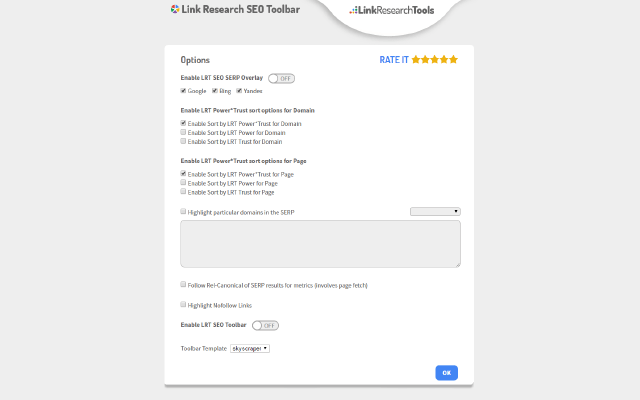 Link Research SEO Toolbar截图2