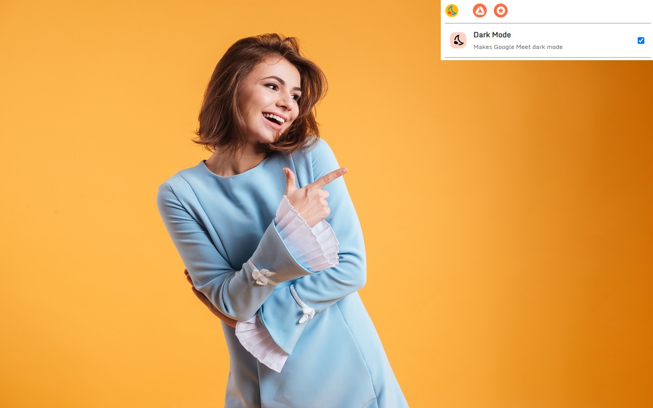 Google Meet™的暗模式截图1