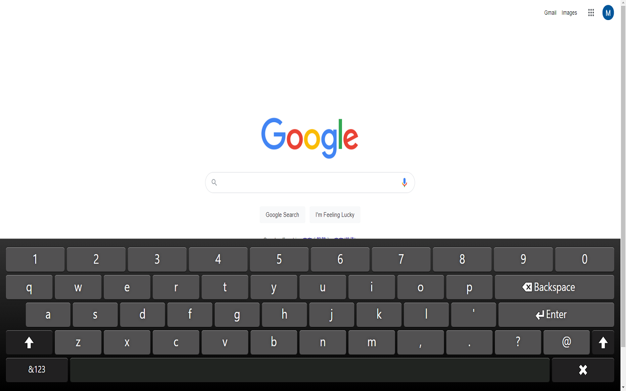Google Chrome™虚拟键盘截图1