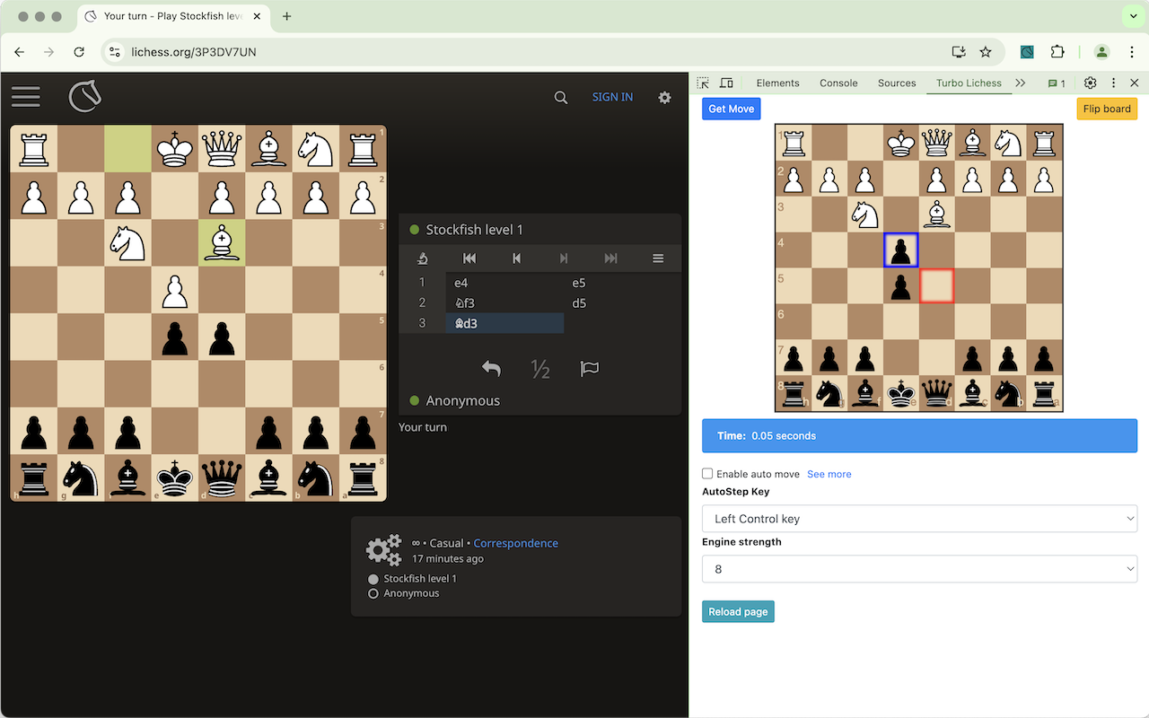 Turbo Lichess AI - 最佳走棋查找器截图2