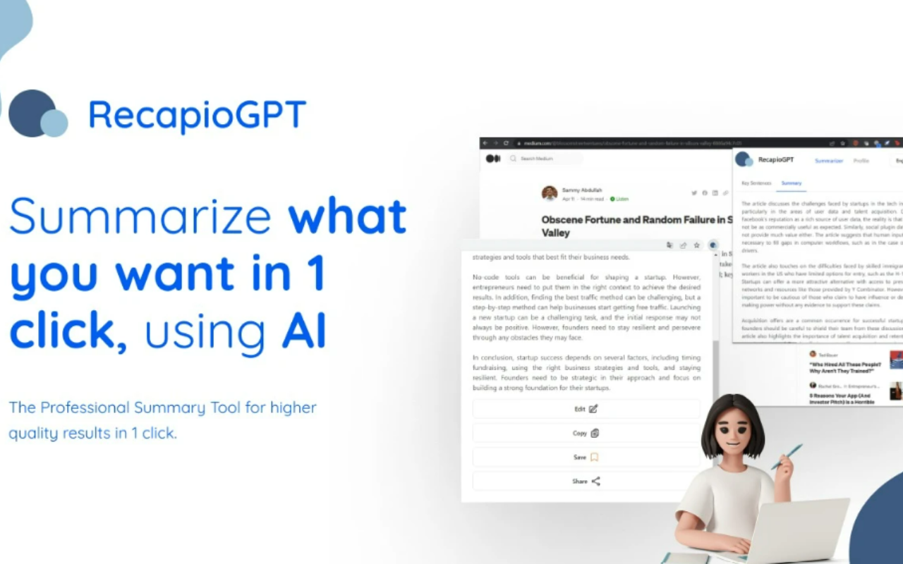 Recapio: AI Youtube Summarizer截图3
