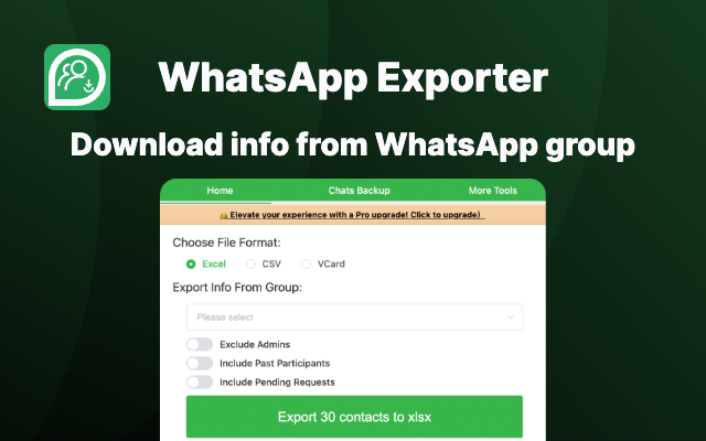 WhatsApp 聊天备份 & WhatsApp助手 - WhatsApp 联系人信息下载器截图2