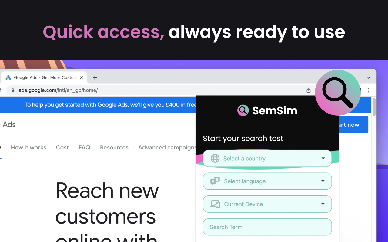 SemSim - Advanced Google Search Simulator截图1