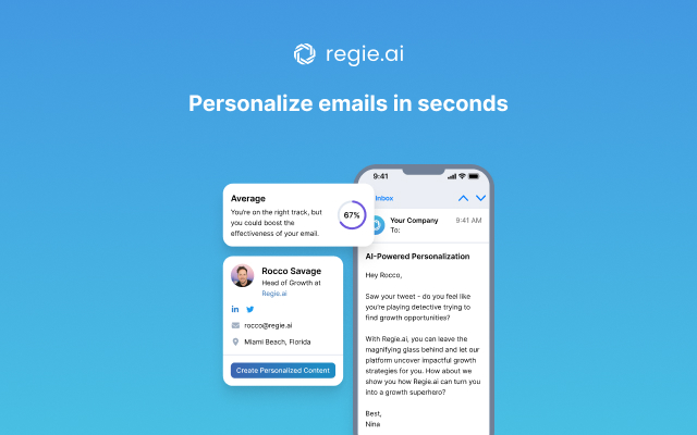 Regie.ai | AI Co-Pilot for Sales Emails截图3