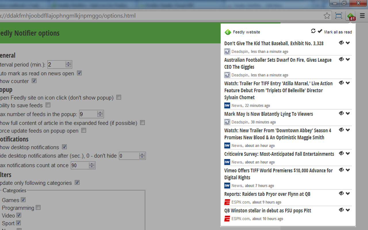 Feedly Notifier截图4