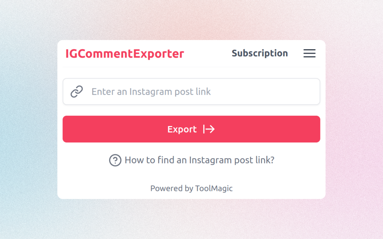 ICommentExporter - 导出 Instagram™ 评论截图2
