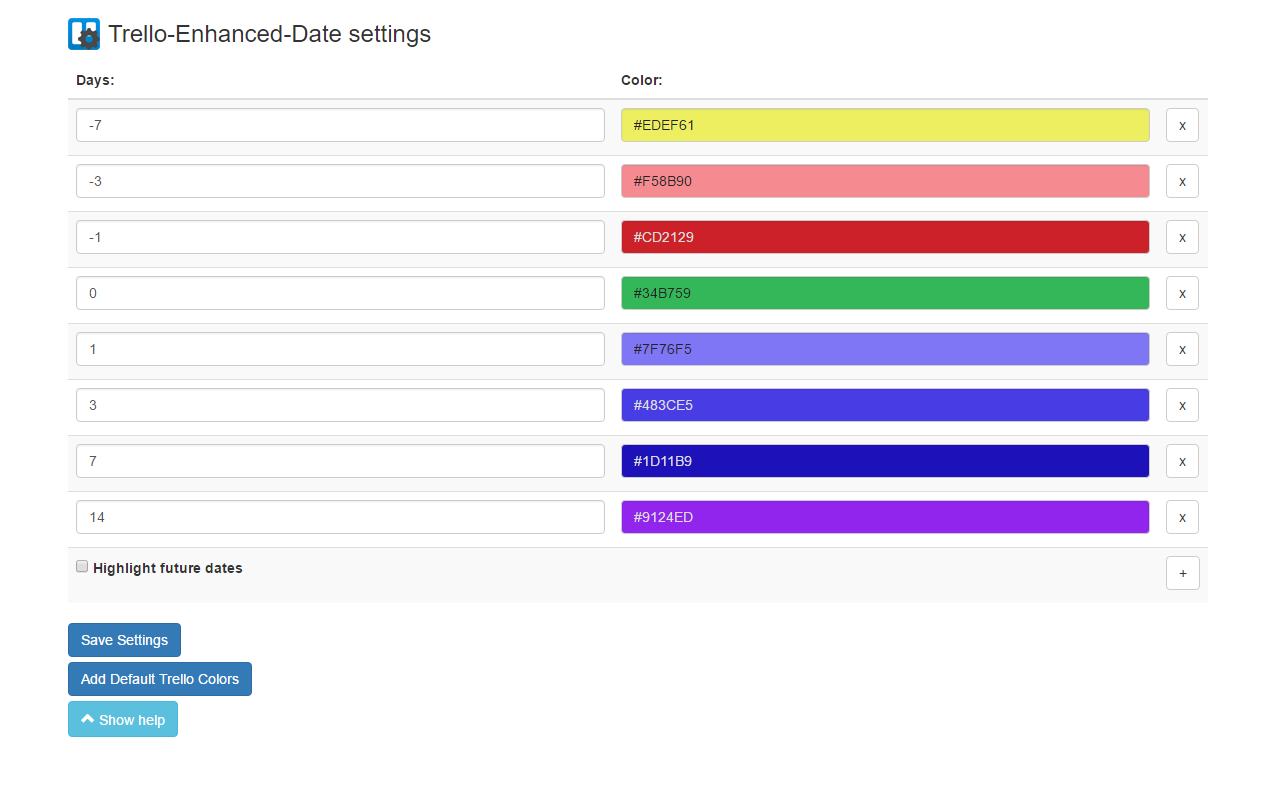 Trello Enhanced Date截图4