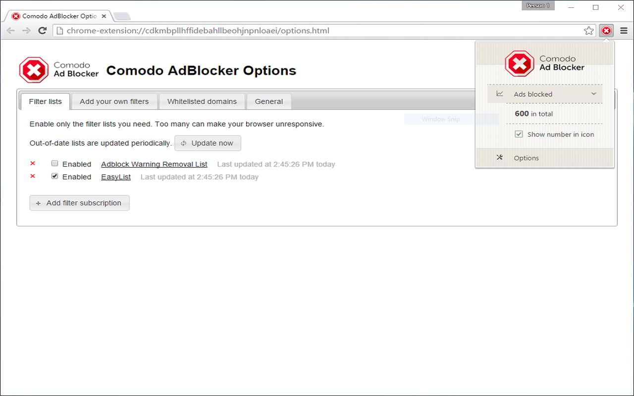 Comodo AdBlocker截图1