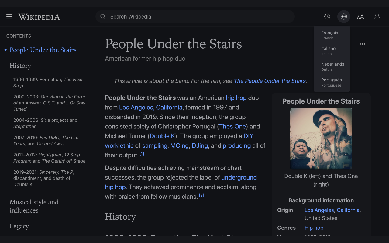 Modern for Wikipedia截图2