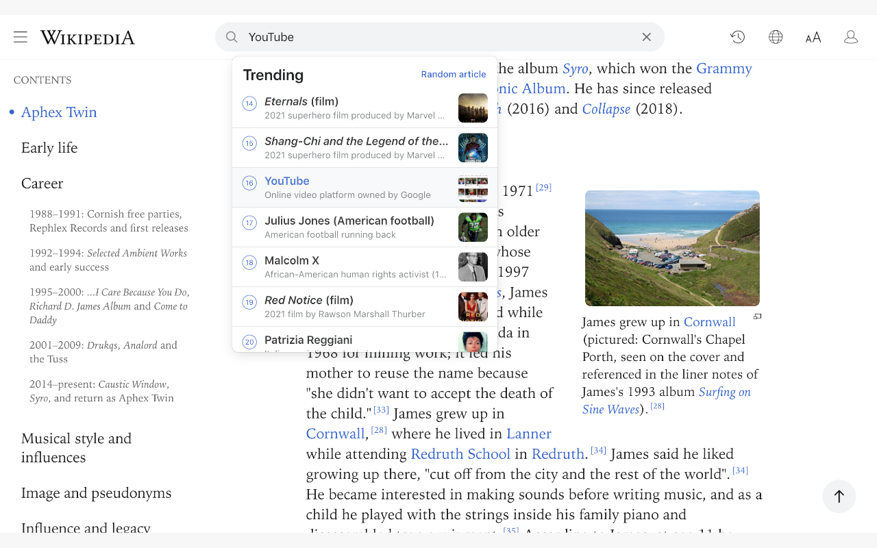 Modern for Wikipedia截图4