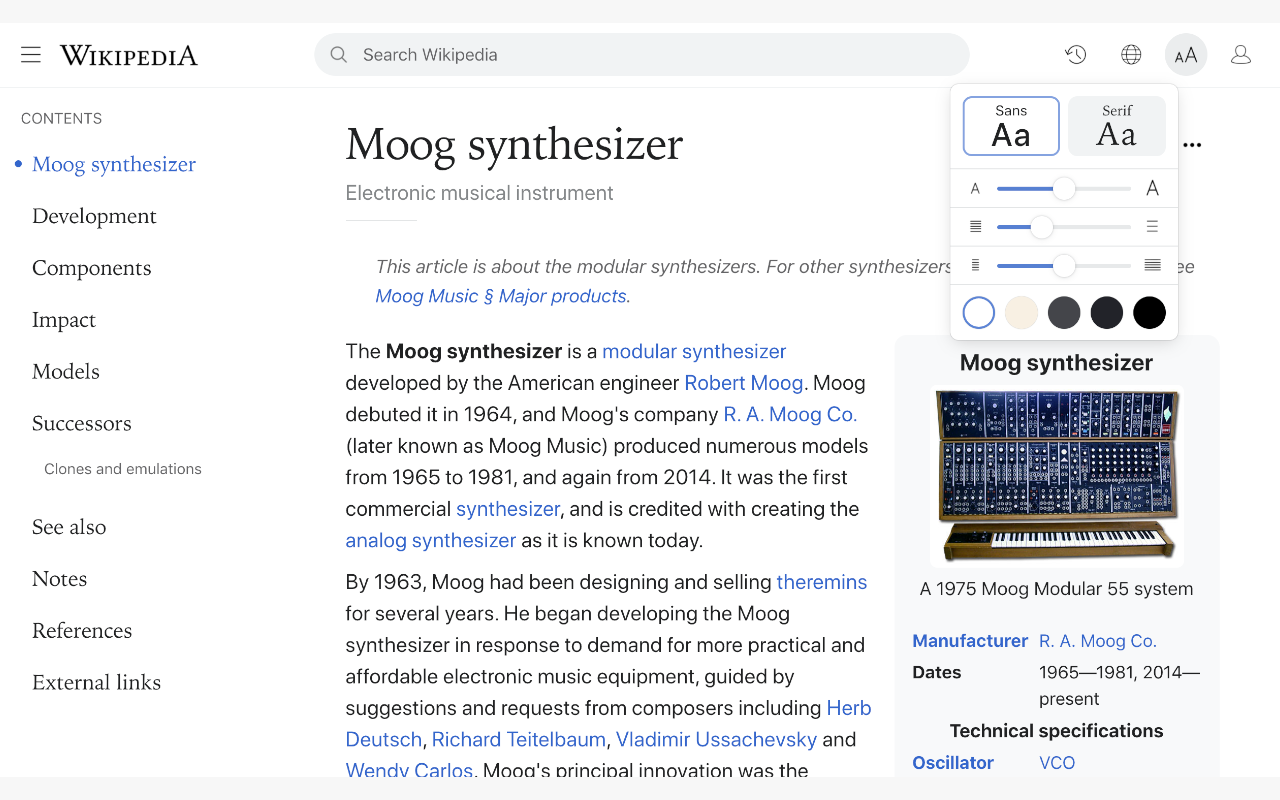Modern for Wikipedia截图5