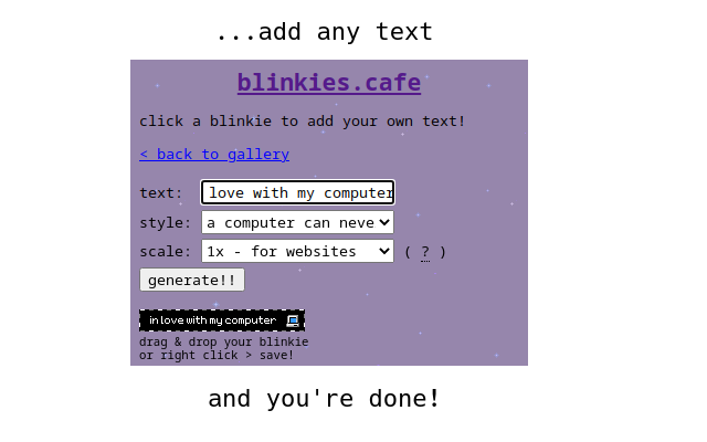 blinkie maker | blinkies.cafe截图1