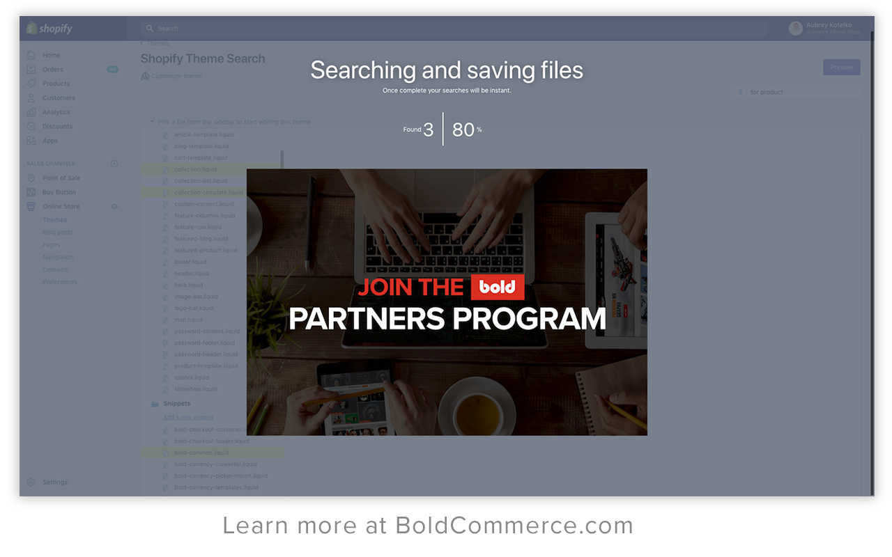Shopify Theme Search by Bold截图3
