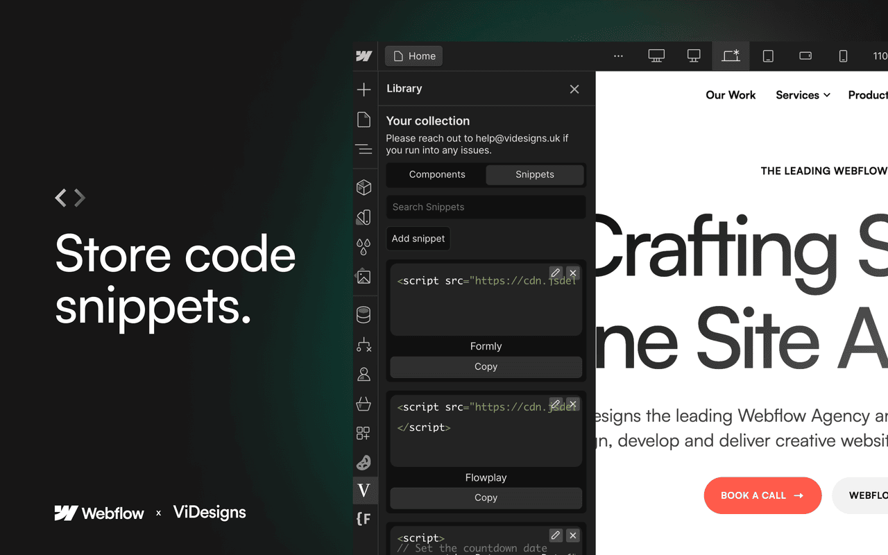 ViDesigns Extension for Webflow截图4