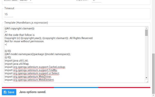 Selenium Page Object Generator截图2