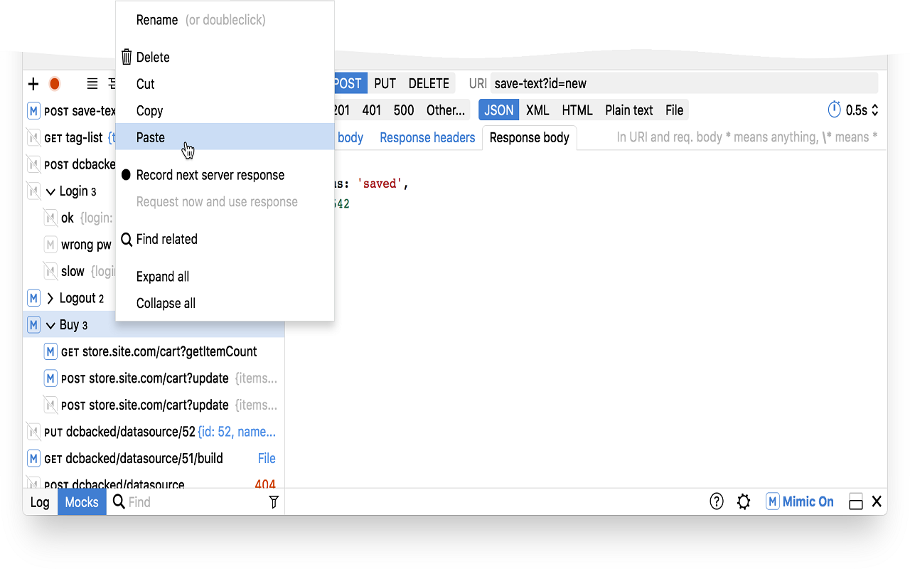 Mimic , mock http requests截图1