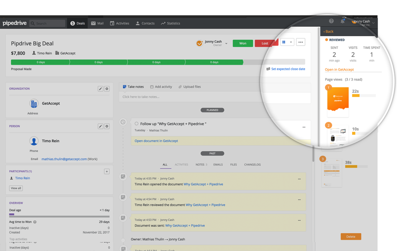 Pipedrive eSignatures by GetAccept截图5