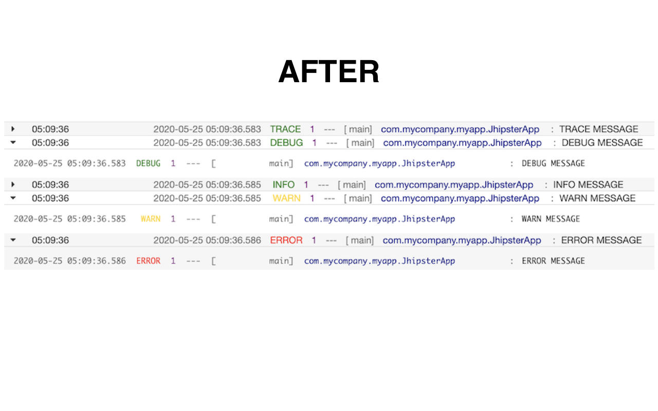 AWS CloudWatch ANSI colors截图2