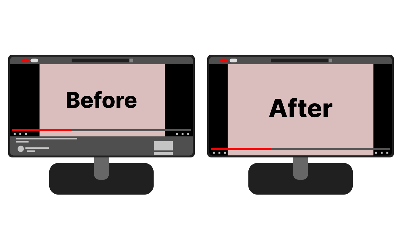 Better YouTube Theatre Mode截图1