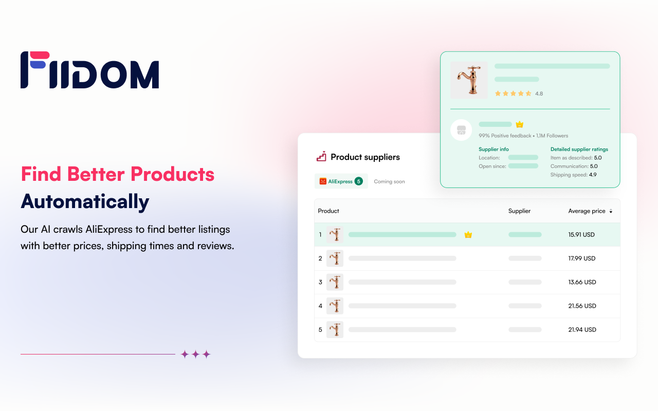 Fiidom - AI-Powered Solution for eCommerce截图1