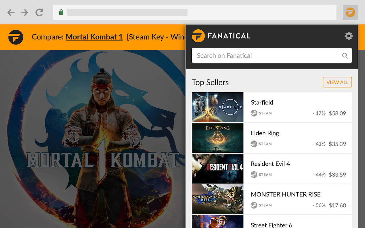 Fanatical PC 游戏价格比较截图1
